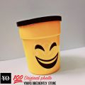 "Emoji Glass in Plastic Material with Cap and Straw - Fun Emoji Drinking Cup - Reusable Plastic Emoji Cup - Emoji Tumbler with Lid and Straw - Kids Emoji Cup - BPA-Free Emoji Glass - Cute Emoji Drinking Glass - Emoji Party Cup - Emoji Theme Cup -. 