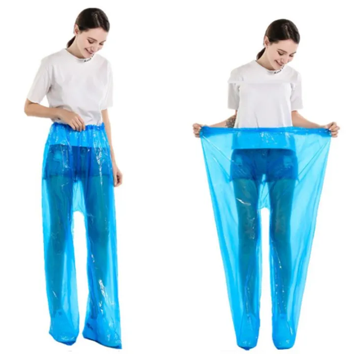 5/10%20Pcs%20Disposable%20Raincoat%20Pants%20Portable%20Splash%20Proof%20Split%20Raincoat%20Outdoor%20Travel%20Drifting%20Cycling%20Feet-wrapped%20Rain%20Pants%20-%20Image%206
