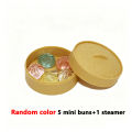 5Pcs Mini Dumplings with Steamer Bun Squeezable Toys Set Soft Stress Relief Crystal Squishy Fidget Sensory Toy Party Favors . 