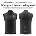 ROCKBROS Cycling Vest Windproof Winter Autumn Fleece Warm Bike Vest for Outdoor Sports MTB Road Thermal Bicycle Tops Waistcoat﻿. 