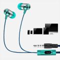 3.5mm Wired In-ear Earphone In Ear Noise Cancellation Ergonomic Design HiFi Stereo Sports Music Headphones For Mobile Phone. 