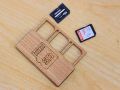 SD Card Case Wooden Memory Card Holder. 
