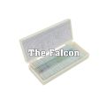 Plastic microscope slides box for 50 slides / plastic microscope slide box. 