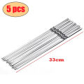 5-20Pcs Stainless Steel Barbecue Skewer Reusable BBQ Kebab Skewers  for Outdoor Camping Picnic Tools Cooking Tools. 