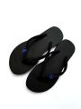 Cute Small Blue Colour Rose Flower Beads Slippers. 