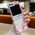 Bow Tie Flower Clear Case For Samsung Galaxy Z Flip 7 FE 6 5 4 3 Shockproof Folding Hard Cover For Samsung Z Flip7 Flip6 Flip4. 