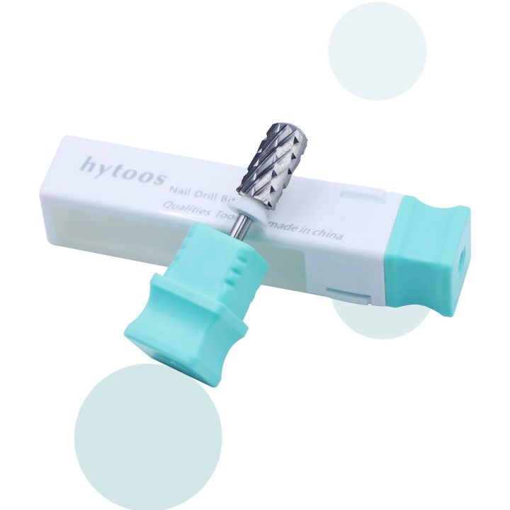 HYTOOS%205XC%20Round%20Top%20Large%20Barrel%20Nail%20Drill%20Bits%203/32%20Carbide%20Burr%20Remove%20Thick%20Gel%20Manicure%20Drills%20Accessories%20Supplier%20-%20Image%205