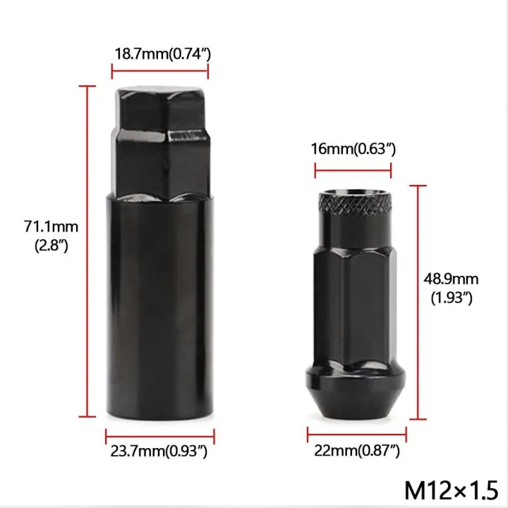 20PCS%20Iron%20colorful%20Car%20Modification%20Wheel%20Nuts%20Lug%20Nuts%20Bolts%20M12x1.5%20M12x1.25%20For%20KIA%20Lincoln%20Suzuki%20-%20Image%203