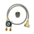 Europe Outdoor Cylinder Filling Adapter Gas Refill Adapter Gas Flat Cylinder Tank Coupler Adaptor With Pressure Relief Valve.