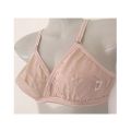 Women girls cotton stuff bra brazzers 3 pieces skin color. 