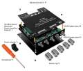 ZK-TB21 Bluetooth 5.0- 2.1 Subwoofer TPA3116D2 Amplifier Board 50W X 2+100W Power Audio Stereo Amplifier Board Bass AMP AUX. 