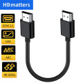 Ultra Short HDMI 2.0 Cable 4K 60Hz HDR HDMI Cable Lead with HDMI HDR/CEC/Arc HDMI Cord 15CM/0.6M/1M/1.8M for Yandex TV PS5 Apple.