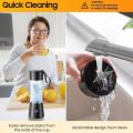 Recargeable Juicer Blender 6 Blades 380ml - Portable Juicer Cup & Smoothie Maker Charging - Water Bottle Portable Fruit Juicer Machine (Double Click Start) By Bee To Door. 