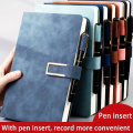 A5 Retro Notebook Soft Leather Cover 200/360 Pages Agenda for Students Business Office School Stationery Supplies.