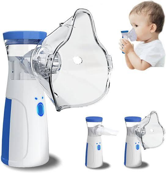 Mesh Nebuliser/Nebulizer portable handheld, easy for travel ,noise free , silent , effective, chargeable,  battery operated as well ,ultrasonic,  compact, USB powered, for asthama , flu ,breathing problem solution,affordable  for children and house use