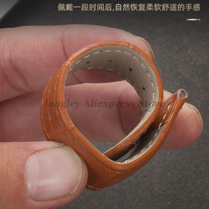 Genuine%20Calfskin%20Leather%20Watch%20Strap%20Slub%20Pattern%20Bracelet%2012/13/14/15/16/17/18/19/20/21/22/24mm%20Universal%20Watchband%20Accessories%20-%20Image%205