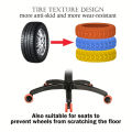 8 pcs upgraded and thickened luggage wheel protection set, wheel repair set, trailer luggage wheel mute set.