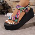 Ladies new summer thick soled shoes Women comfort cloth Sandals Beach Set Foot Sandals exposed toe Light Casual Slippers Zapatos.