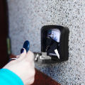 Wall Mount Key Lock Box 4 Digit Password Code Security Lock No Key for Home Office Key Safe Secret Storage Box Home Organizer. 