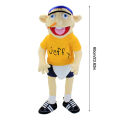 60cm Jeffy Hand Puppet Plush Children Soft Doll Talk Show Party Props Christmas Doll Plush Toys Puppet Kids .