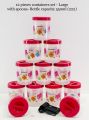 12 Pcs Container Set Large with Spoon 550ml Bottles / Dappa. 