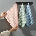 Coral Fleece Dishcloths Thickened Kitchen Cleaning Towel Absorbent Non-stick Oil Microfiber Rag Pan Pot Dish Wipe Cloth. 