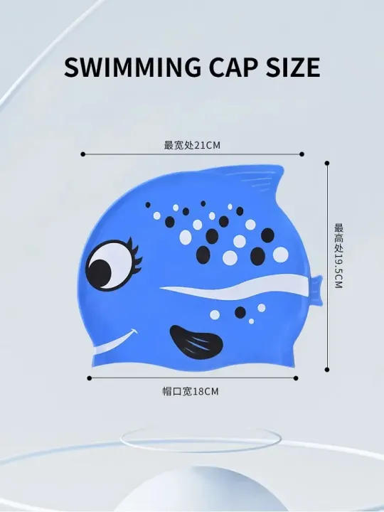 Children's%20Silicone%20Waterproof%20Swimming%20Cap%20-%20Cartoon%20Fish%20Spot%20Design%20Unisex%20Soft%20No%20Pressure%20for%20Boys%20Girls%20-%20Image%203