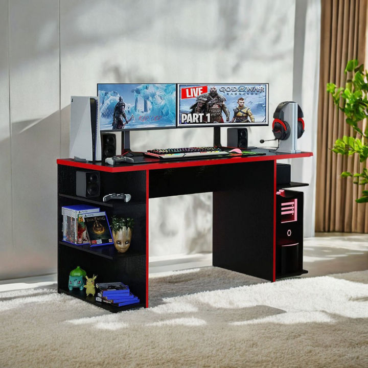 48 Inches Gamer Choice Large Monster Gamming Table Ready Setup Workstation Table for Strong Gamming & Editing