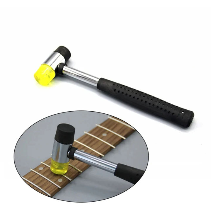 Miwayer Rubber Guitar Luthiers Tool Double Headed Fret Hammer Guitar Wire Replacement Tool For Fretboard Instrument Accessries