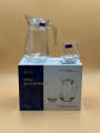 Delisoga 7 Pcs Glass Water Set, Premium Quality Glassware Water set in gift box 1pc of jug,and 6 pcs of glasses. 