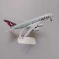 AIR QATAR Airways Airbus 380  Airplane Model Diecast Plane Model Aircraft w Wheels Landing Gears. 