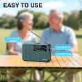 Mini Portable Radio AM FM Battery Powered Longest Lasting Best Reception with Headphone Jack for Running Walking Emergency Use. 