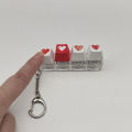 1pc Keychain For Girls Decompression Toy Finger Keyboard Toy Key Chain For Women Party Mechanical Keyboard Shaft Tester.