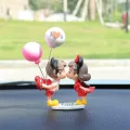Car Accessories Interior Woman Ornament Cute Creative Desktop Couple Valentine's Day Present Car Center Console Decoration. 