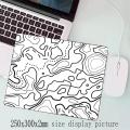 Patterned lines mouse pad - various sizes-square -computer office game table pad -  non-slip, small decorative desktop pad. 