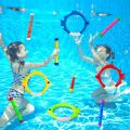 10pcs Pool Diving Swim Toys Colorful Underwater Training Sinking Throwing Dive Rings Sticks for Kids Summer Pool Swimming Party. 