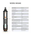 Worx 4V Mini Electrical Screwdriver Set WX242 WX241 WX240 Smart Cordless Electric Screwdrivers USB Rechargeable Hand Drill Tools. 