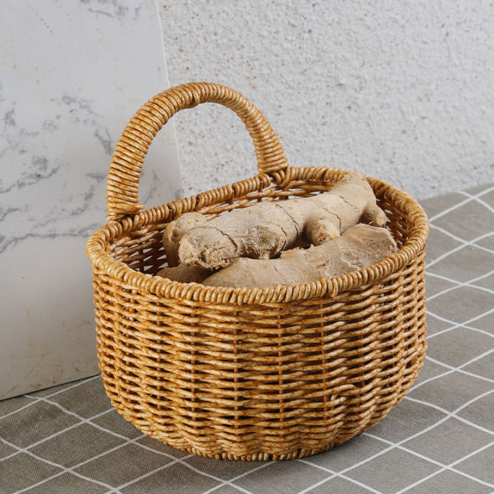 Imitation%20Rattan%20Woven%20Ginger%20And%20Garlic%20Egg%20Wall%20Hanging%20Storage%20Basket%20Bathroom%20Wall%20Hanging%20Basket%20-%20Image%202