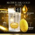 M.Chue Madame Ju Gold Soap【Jasmine Water Formula】Facial Cleansing Soap M.Chue Gold Soap 24K Gold Extract 30g. 