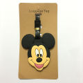 Cute Mickey and Minne Luggage Travel Accessories Tag Silica Gel Suitcase ID Addres Holder Baggage Boarding Tag Portable Label. 