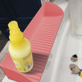 One Piece Bathtub and Sink Splash Guard - Silicone Bathtub Splash Guard, Bathtub Tray Holder, Bathtub Splash Guard with 4 Suction Cups, Silicone Water Barrier.