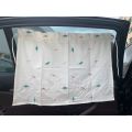 Cute Baby Car Curtain Cotton Sunscreen Cloth Embroidery Sunshade Children Sun Protection Window Curtain UV Protection for Kids.