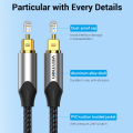 Vention Digital Optical Audio Cable Toslink SPDIF Coaxial Cable 1m 2m for Amplifiers Blu-ray Xbox 360 PS4 Soundbar Fiber Cable. 