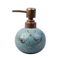 Round Marble Patterned Ceramic Lotion & Liquid Soap Dispenser. 