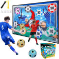 Soccer Ball Game Set for Kids Indoor Outdoor Backyard Toss Soccer Goal Game with 1 Velcro Ball Foldable Flannel Goals Toddlers. 