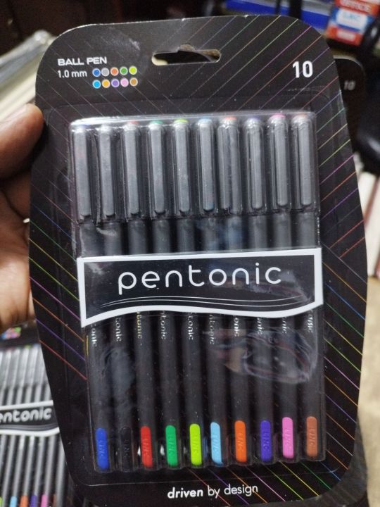 Pentonic%20Ball%20pen%20Multicoloured%201.0%20Mm%2010%20Pcs%20Set%20-%20Image%204