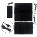 1PCS Carbon Fiber Heating Warm Paste Pad Hand Warmer USB Safe Heated Film Electric Winter Fever Heat Mat For Cloth Vest Jacket. 