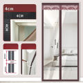 Magnetic Thermal Insulated Door Curtain Waterproof EVA Door Cover Self-Closing Windproof Door Transparent Kitchen Wind Household.