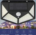 Solar light 100 LED solar lamp motion detector outdoor flood sensor spotlight. 