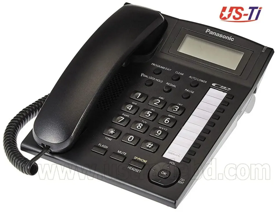 Panasonic KX-TS880EXW – Vaste Telefoon Met Handsfree, LCD-scherm & Helderheidsregeling
